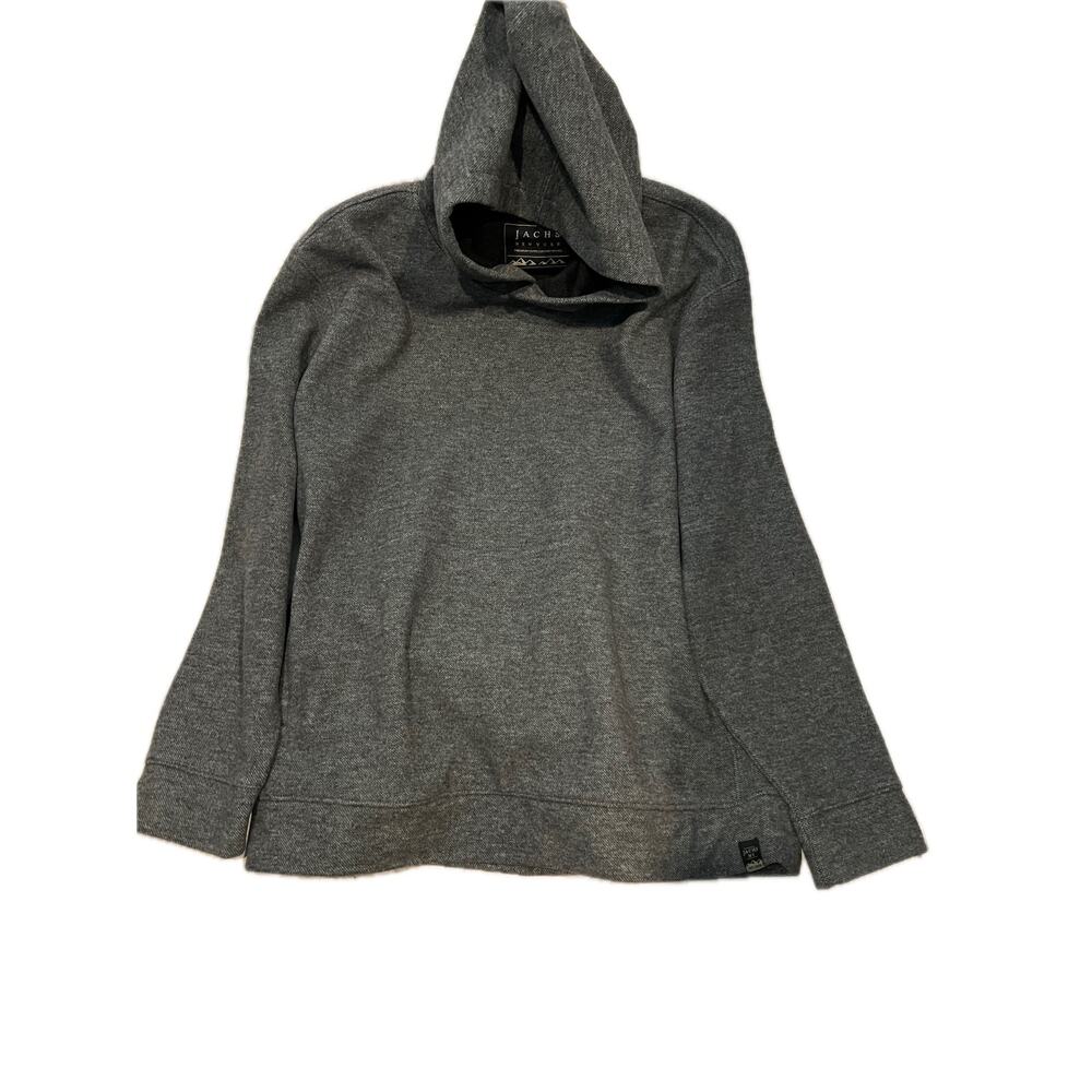 Jachs NY Knitted Charcoal Gray hoodie Mens XL